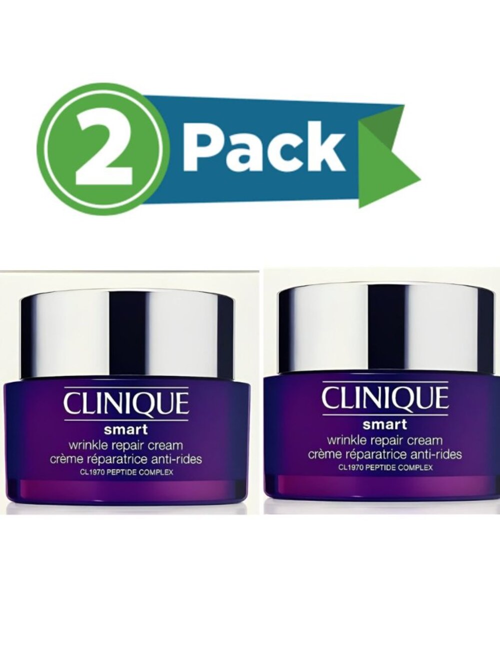 Clinique Smart Clinical Repair Wrinkle Cream 1.7 oz / 50 ml (pack of 2)